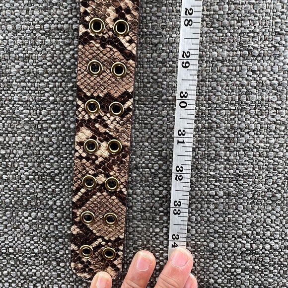 Brandy Melville Belt Large Snake Print Versatile Safari Perfect Accent W Neutral - Picture 8 of 10